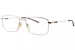 Gucci GG2098O Eyeglasses Men's Full Rim Rectangle Shape - Gold-002