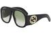 Gucci Women's GG0152S GG/0152/S Fashion Pilot Sunglasses