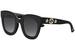 Gucci Women's GG0208S GG/0208/S Fashion Square Sunglasses