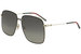 Gucci Women's GG0394S GG/0394/S Fashion Square Sunglasses