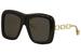 Gucci Women's GG0499S GG/0499/S Fashion Square Sunglasses