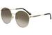 Gucci Women's Sensual Romantic GG0206SK GG/0206/SK Fashion Round Sunglasses