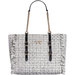 Guess Women's Adam Handbag Shoulder Bag - Black/White Tweed