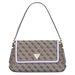 Guess Women's Desideria Handbag Flap Shoulder Bag - Beige Logo