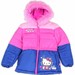 Hello Kitty Toddler Girl's Fur Like Lined Puffer Hooded Winter Jacket