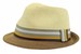 Henschel Men's 6275 Gentleman Contrast Braid Strips Straw Fedora Hat
