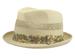 Henschel Men's Paisley Trim Vented Toyo Straw Fedora Hat