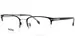 Hugo Boss 1729/G Eyeglasses Men's Semi Rim Rectangle Shape - Matte Black/Gold-I46