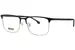 Hugo Boss 1802 Eyeglasses Men's Full Rim Rectangle Shape - Matte Black/Gold-I46