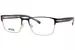 Hugo Boss 1857/G/U Eyeglasses Men's Full Rim Rectangle Shape - Black/Gold-2M2