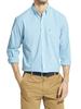 Izod Men's Gingham Long Sleeve Cotton Button Down Shirt