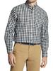 Izod Men's Long Sleeve Tartan Plaid Cotton Button Down Shirt