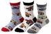 Jefferies Toddler/Little Boy's 3-Pairs Speedy Race Car Crew Socks