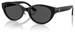 Jimmy Choo JC5064D Sunglasses Women's Oval Shape - Black/Dark Grey-500087
