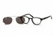 John Varvatos Eyeglasses V353 Optical Frame W/Sunglasses Clip-On