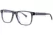 John Varvatos VJV438 Eyeglasses Men's Full Rim Rectangle Shape - Transparent Navy-0NVY