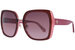 Kate Spade Kimber/G/S Sunglasses Women's Rectangle Shape - Red/Gold/Burgundy Gradient-C9A3X