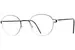 Lindberg Air-Rim-BO Eyeglasses Semi Rim Round Shape