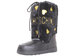 Love Moschino Women's Gold Hearts Snow Boots Faux Fur