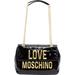 Love Moschino Women's Raised Letter Logo Flap-Over Crossbody Handbag