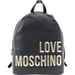 Love Moschino Women's Raised Letter Logo Pebbled Leather Backpack