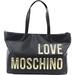 Love Moschino Women's Raised Letter Logo Pebbled Tote Handbag