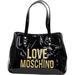 Love Moschino Women's Raised Letter Logo Tote Handbag