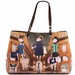 Love Moschino Women's Saffiano Large Printed Tote Handbag