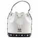 Love Moschino Women's Studded Saffiano Leather Drawstring Satchel Handbag