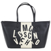 Love Moschino Women's Toggle Letter Logo Top Handle Tote Leather Handbag