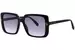 Marc Jacobs 1121/S Sunglasses Women's Square Shape - Black/Dark Grey Gradient-807/90