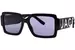 Marc Jacobs 693/S Sunglasses Women's Rectangle Shape - Black/Dark Grey-80S/2K