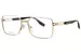 Marc Jacobs Marc-783 Eyeglasses Men's Full Rim Rectangle Shape - Gold/Black-RHL