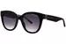 Marc Jacobs Marc-885/S Sunglasses Women's Cat Eye - Black/Dark Grey Shaded-807/90