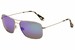 Maui Jim Wiki Wiki MJ246 MJ/246 Titanium Polarized Sunglasses - Silver Titanium/Blue Hawaii Mirror