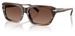 Michael Kors Lake-Tahoe MK2265U Sunglasses Men's Rectangle Shape - Brown Horn/Polarized Brown Solid-4039T5