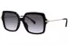 Michael Kors Quogue MK2247U Sunglasses Women's Square Shape - Black/Dark Grey Gradient-30058G