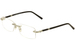 Mont Blanc Men's Eyeglasses MB0476 MB/0476 Rimless Optical Frame