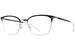 Mykita Hollis Eyeglasses Women's Full Rim Square Shape - Silver/Black-052
