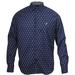 Nautica Men's Classic Fit Anchor Print Long Sleeve Cotton Button Down Shirt