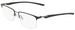 Nike 4318 Eyeglasses Men's Semi Rim Rectangle Shape