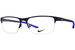 Nike 8159 Eyeglasses Men's Semi Rim Rectangle Shape