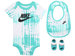 Nike Infant Boy's Bodysuit/Bib/Booties 3-PC Set - White-001