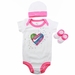 Nike Infant Girl's Swoosh Bubble Heart 3-Piece Set (Hat, OneZ & Booties)