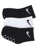 Nike Infant/Toddler Boy's 3-Pairs Core Swoosh Grippy Socks