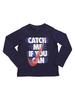 Nike Little Boy's Catch Me If You Can Long Sleeve Crew Neck Cotton T-Shirt