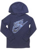 Nike Little Boy's Jersey Pullover Hoodie Sweatshirt Camouflage Logo - Midnight Navy
