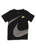 Nike Little Boy's Lenticular Swoosh Short Sleeve Crew Neck Cotton T-Shirt