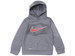 Nike Little Boy's Pullover Hooded Sweatshirt Sport Ball Dri-Fit - Dark Grey Heather