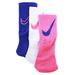 Nike Little Girl's 3-Pair Swoosh Logo Performance Crew Socks